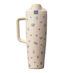 40 oz Birthday Bash Coral Cabana FreeSip Tumbler Insulated Stainless Steel Water Bottle for Sports and Travel, BPA-Free