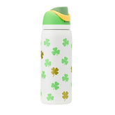 32oz Clover the Rainbow FreeSip Halloween Insulated Stainless Steel Water Bottle for Sports and Travel, BPA-Free