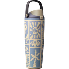 30 oz Birthday Bash Vintage Surf FreeSip Sway Insulated Stainless Steel Water Bottle for Sports and Travel, BPA-Free