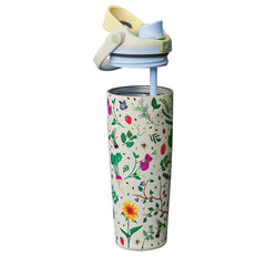 30oz Mother's Day Garden FreeSip Sway Insulated Stainless Steel Water Bottle for Sports and Travel, BPA-Free