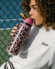 32oz Jungle Stroll FreeSip Insulated Stainless Steel Water Bottle for Sports and Travel, BPA-Free
