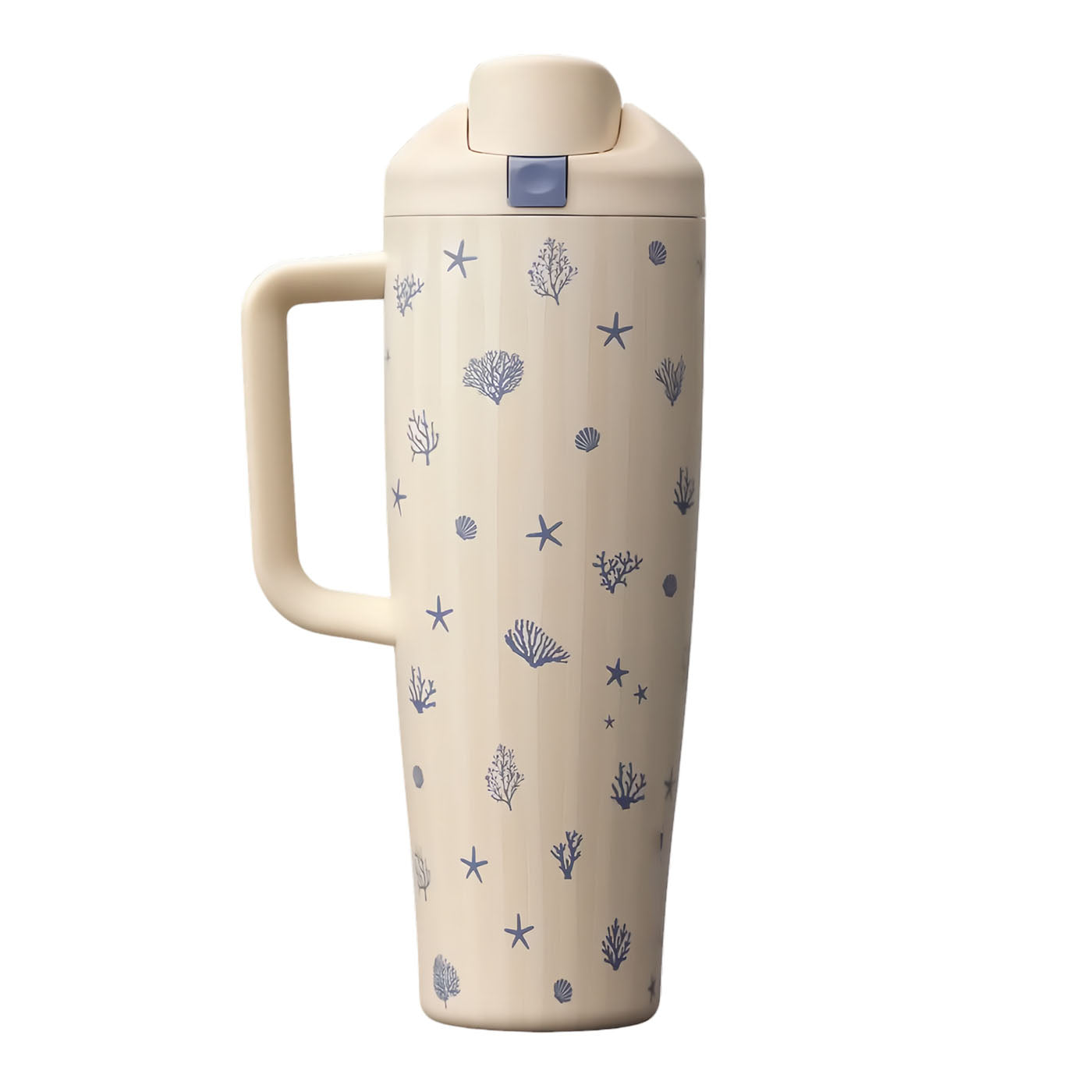 40 oz Birthday Bash Coral Cabana FreeSip Tumbler Insulated Stainless Steel Water Bottle for Sports and Travel, BPA-Free