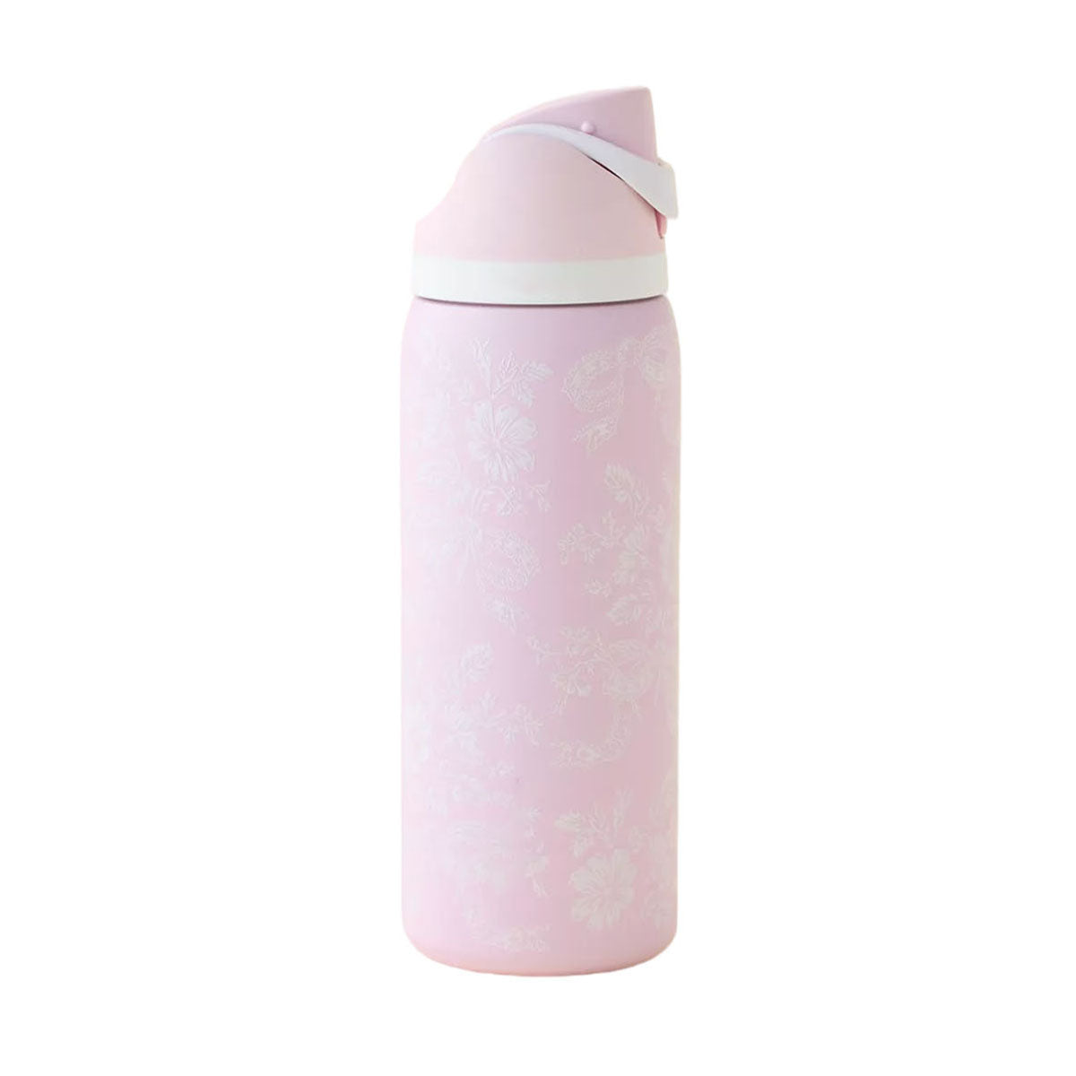 32oz Exclusive Ribbon Toile FreeSip Insulated Stainless Steel Water Bottle for Sports and Travel, BPA-Free