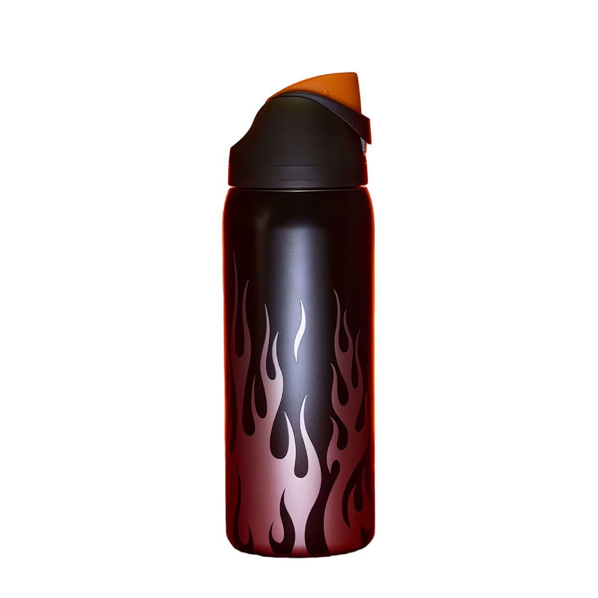 32oz Exclusive Chrome Inferno FreeSip Insulated Stainless Steel Water Bottle for Sports and Travel, BPA-Free
