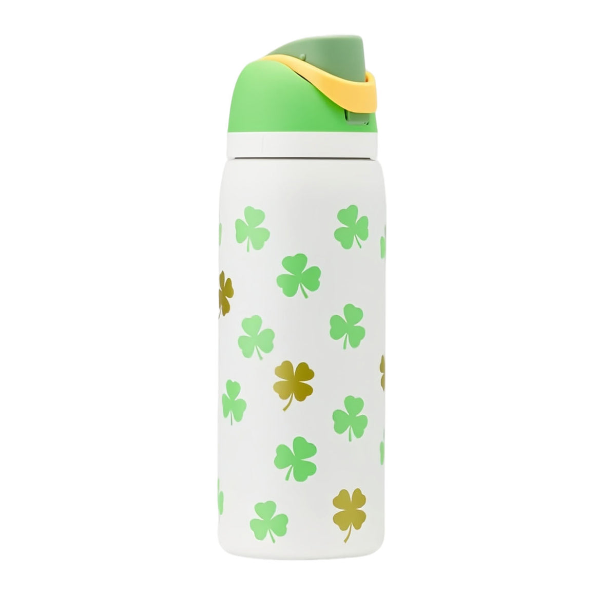 32oz Clover the Rainbow FreeSip Halloween Insulated Stainless Steel Water Bottle for Sports and Travel, BPA-Free