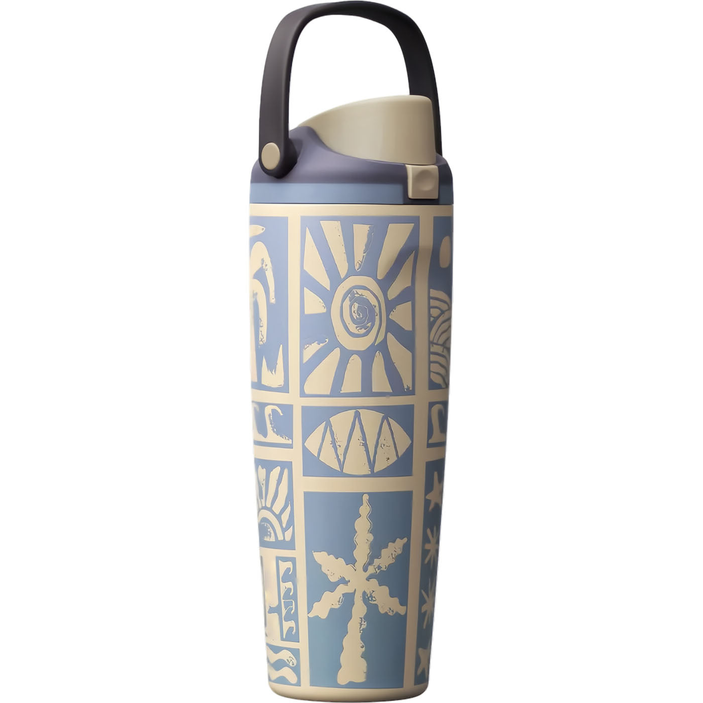 30 oz Birthday Bash Vintage Surf FreeSip Sway Insulated Stainless Steel Water Bottle for Sports and Travel, BPA-Free