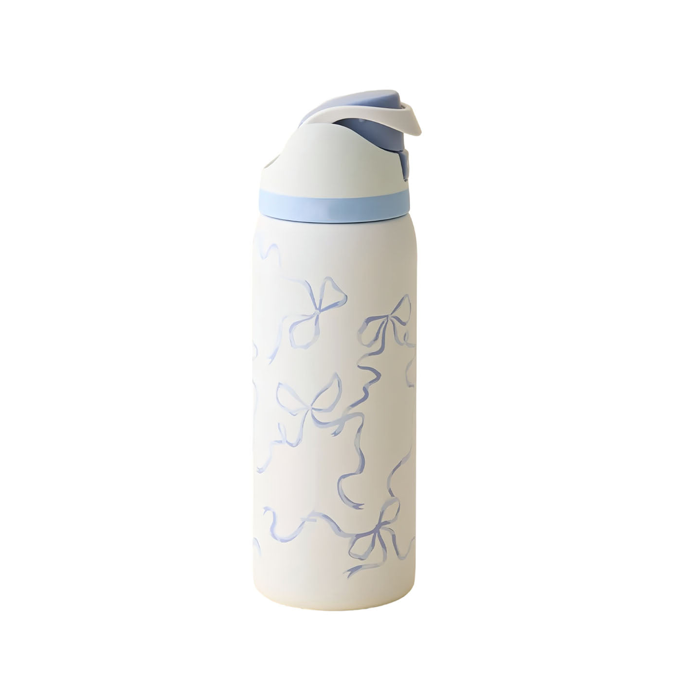 32oz Exclusive Bow FreeSip Insulated Stainless Steel Water Bottle for Sports and Travel, BPA-Free