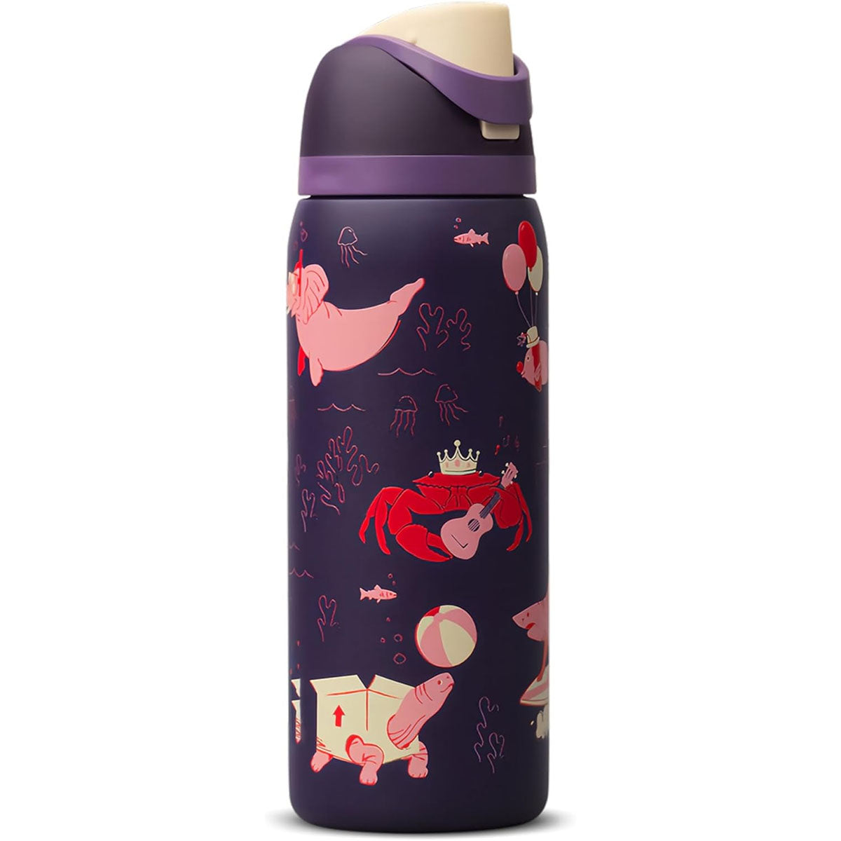 32 oz Birthday Bash Go Halvsies FreeSip Insulated Stainless Steel Water Bottle for Sports and Travel, BPA-Free