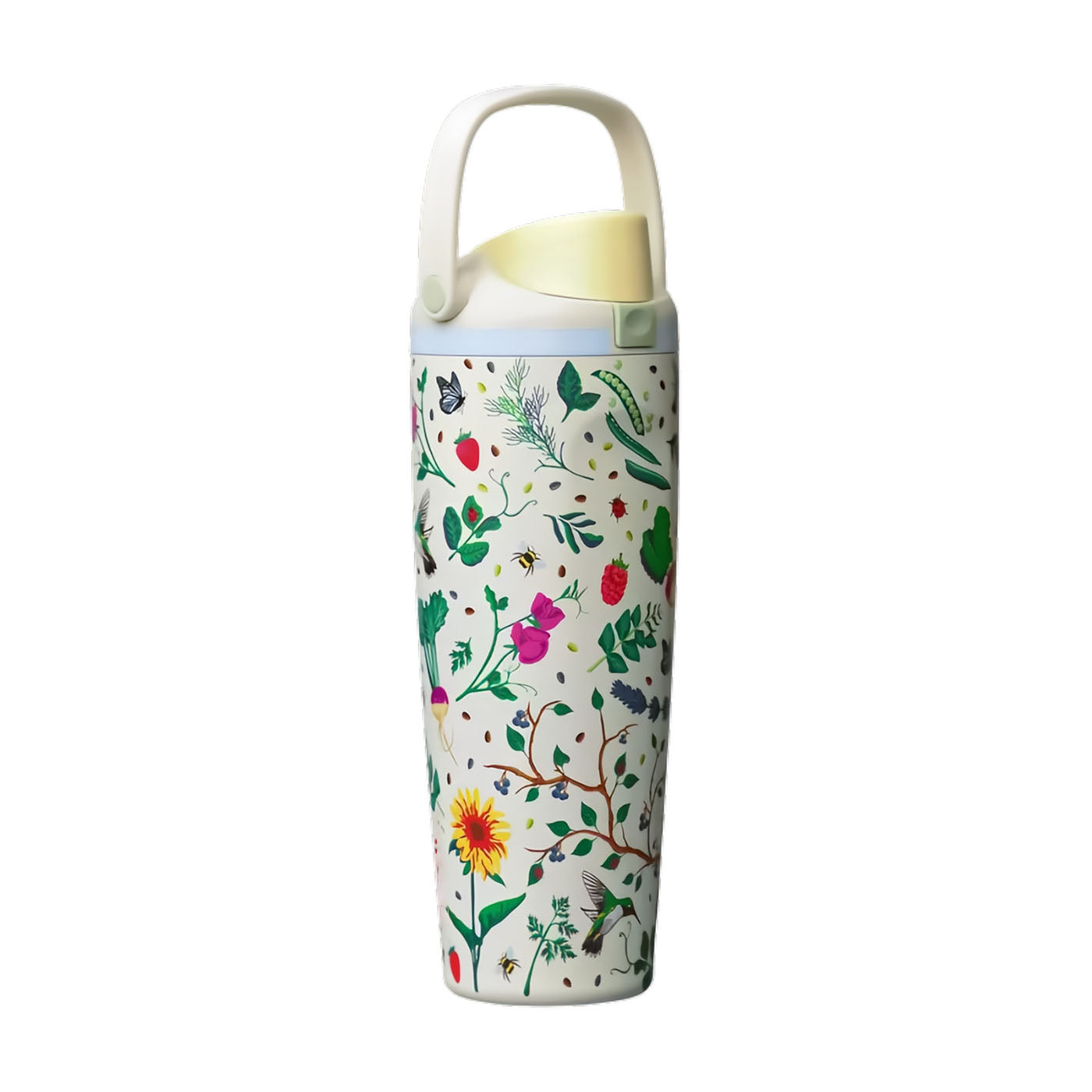30oz Mother's Day Garden FreeSip Sway Insulated Stainless Steel Water Bottle for Sports and Travel, BPA-Free