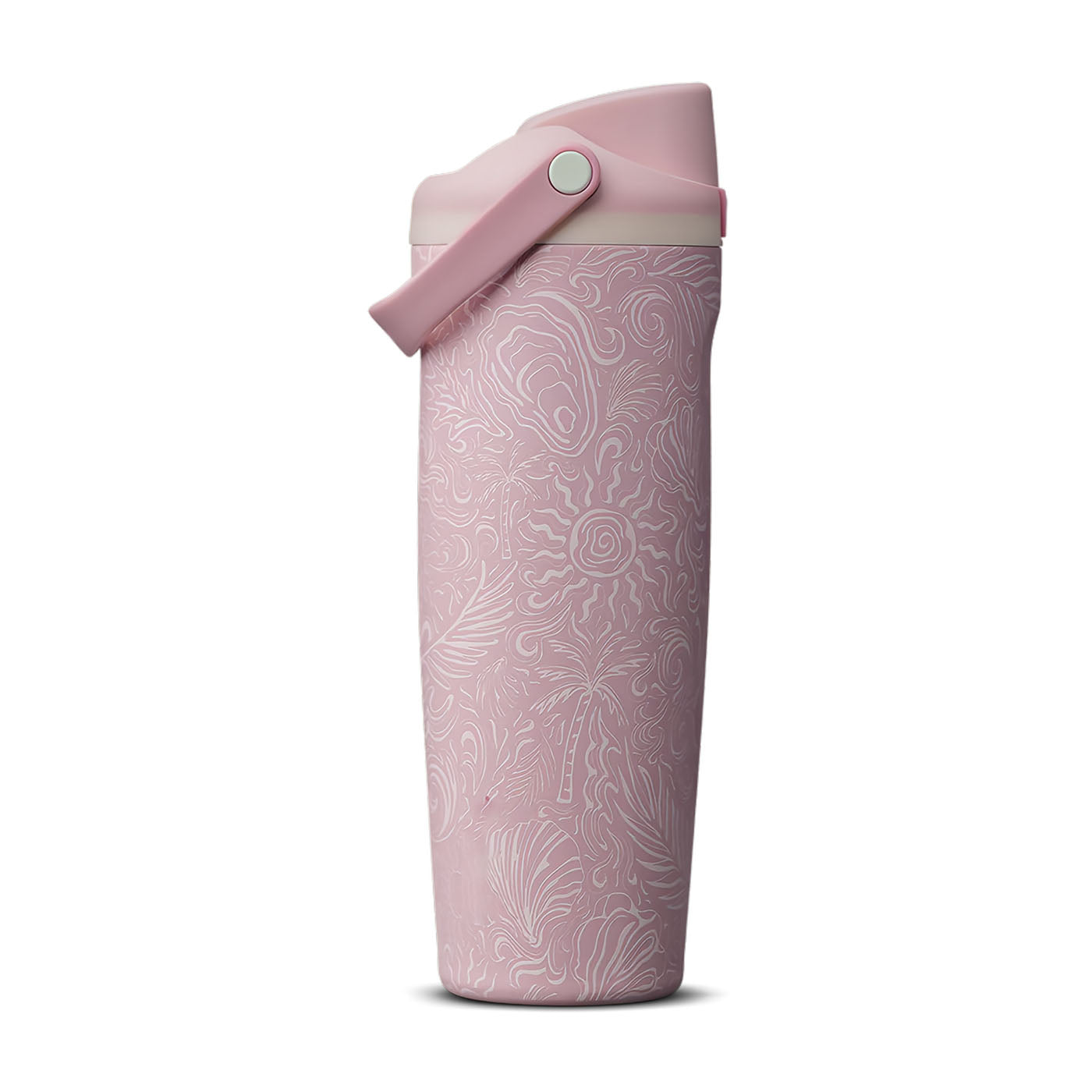 30 oz Birthday Bash Coastal Bohemian FreeSip Sway Insulated Stainless Steel Water Bottle for Sports and Travel, BPA-Free