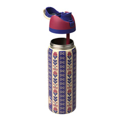 32oz Holiday Hygge FreeSip Insulated Stainless Steel Water Bottle for Sports and Travel, BPA-Free