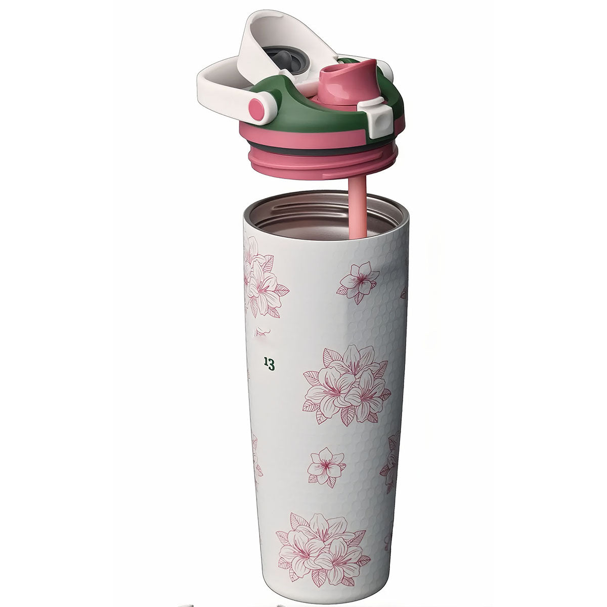 30oz Zalea Masters Theme Golf Ball FreeSip Sway Insulated Stainless Steel Water Bottle for Sports and Travel, BPA-Free