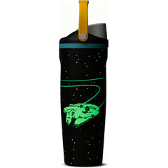 30oz StarWars FreeSip Sway Insulated Stainless Steel Water Bottle with Two-Way Spout, Built-In Straw and Bucket Handle, School, and Sports, 30oz, BPA Free, Leak Proof, Millennium Falcon