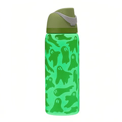 32oz BOO-YA Glow in the Dark FreeSip Halloween Insulated Stainless Steel Water Bottle for Sports and Travel, BPA-Free