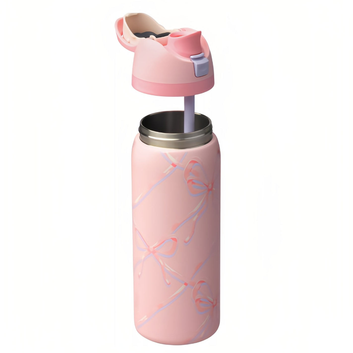 32 oz Sugar Plum Fairy FreeSip Insulated Stainless Steel Water Bottle for Sports and Travel, BPA-Free