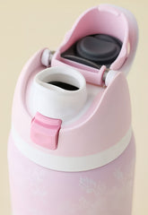 32oz Exclusive Ribbon Toile FreeSip Insulated Stainless Steel Water Bottle for Sports and Travel, BPA-Free