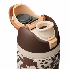 Cow Print 24fl oz Stainless Steel Special Edition FreeSip Water Bottle - Cowgirl Core