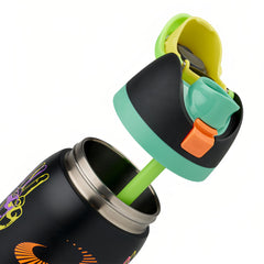 32oz All Systems Glow BRAND NEW GLOWS IN THE DARK FreeSip Insulated Stainless Steel Water Bottle for Sports and Travel, BPA-Free