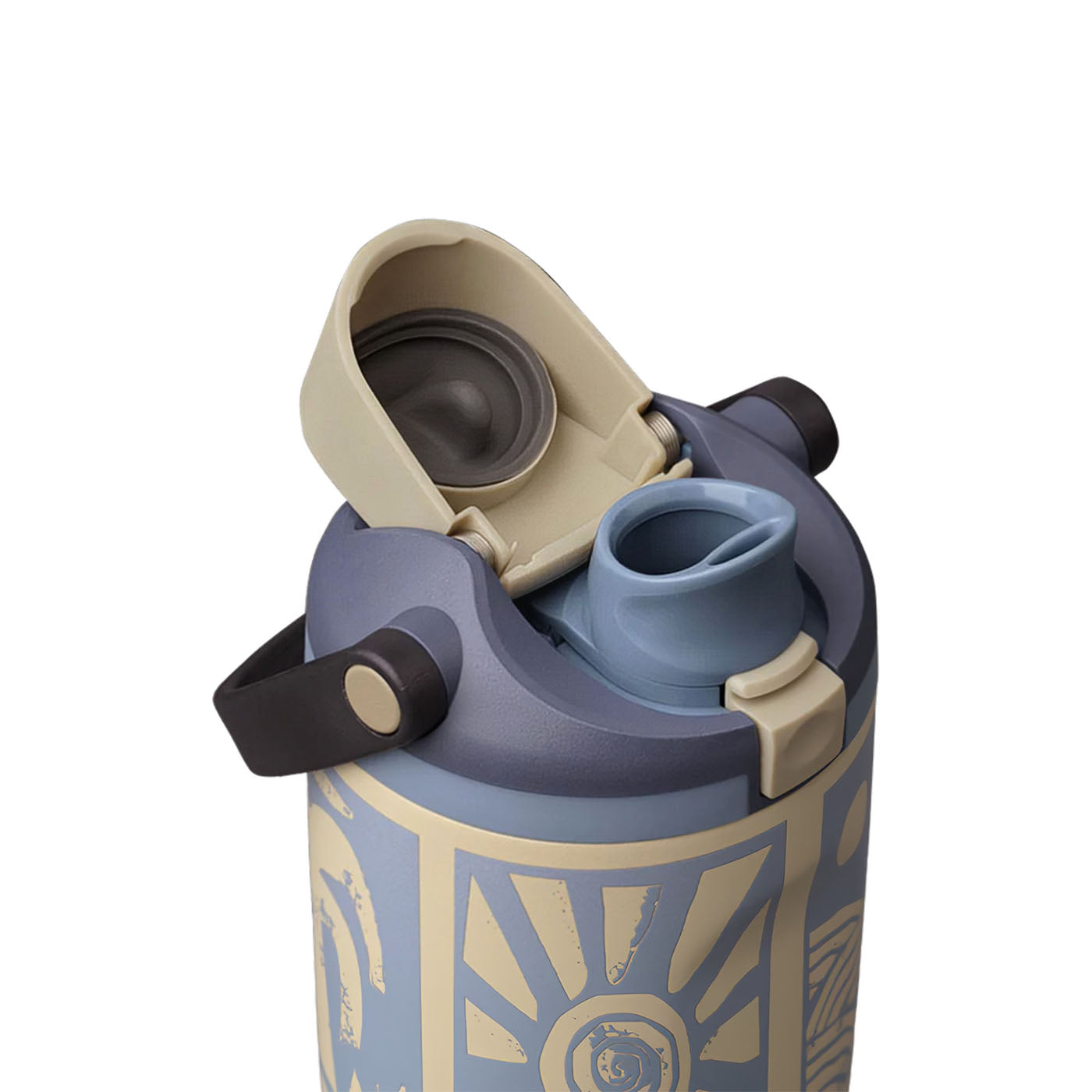 30 oz Birthday Bash Vintage Surf FreeSip Sway Insulated Stainless Steel Water Bottle for Sports and Travel, BPA-Free