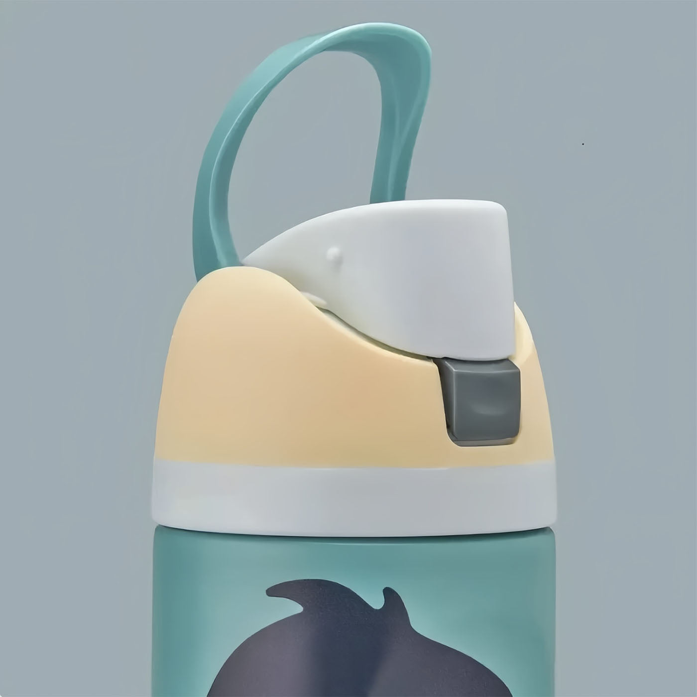 32oz FreeSip Color Drop Fin Frenzy Stainless Steel Water Bottle New, Dolphin Pattern Tumbler Drinkware
