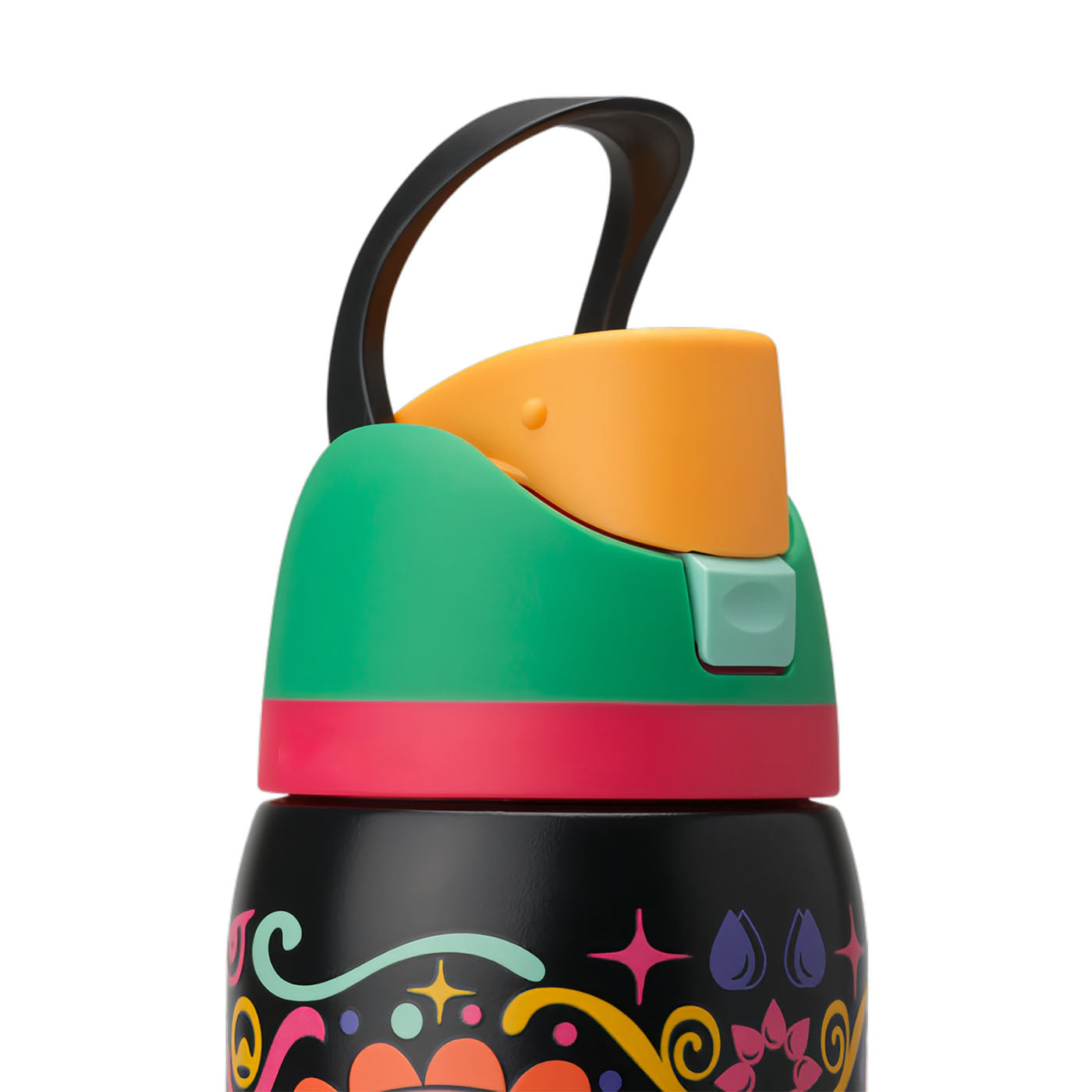 32oz Sugar Skull FreeSip Insulated Stainless Steel Water Bottle for Sports and Travel, BPA-Free