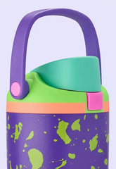 30oz Birthday Bash Neon Party FreeSip Sway Insulated Stainless Steel Water Bottle for Sports and Travel, BPA-Free