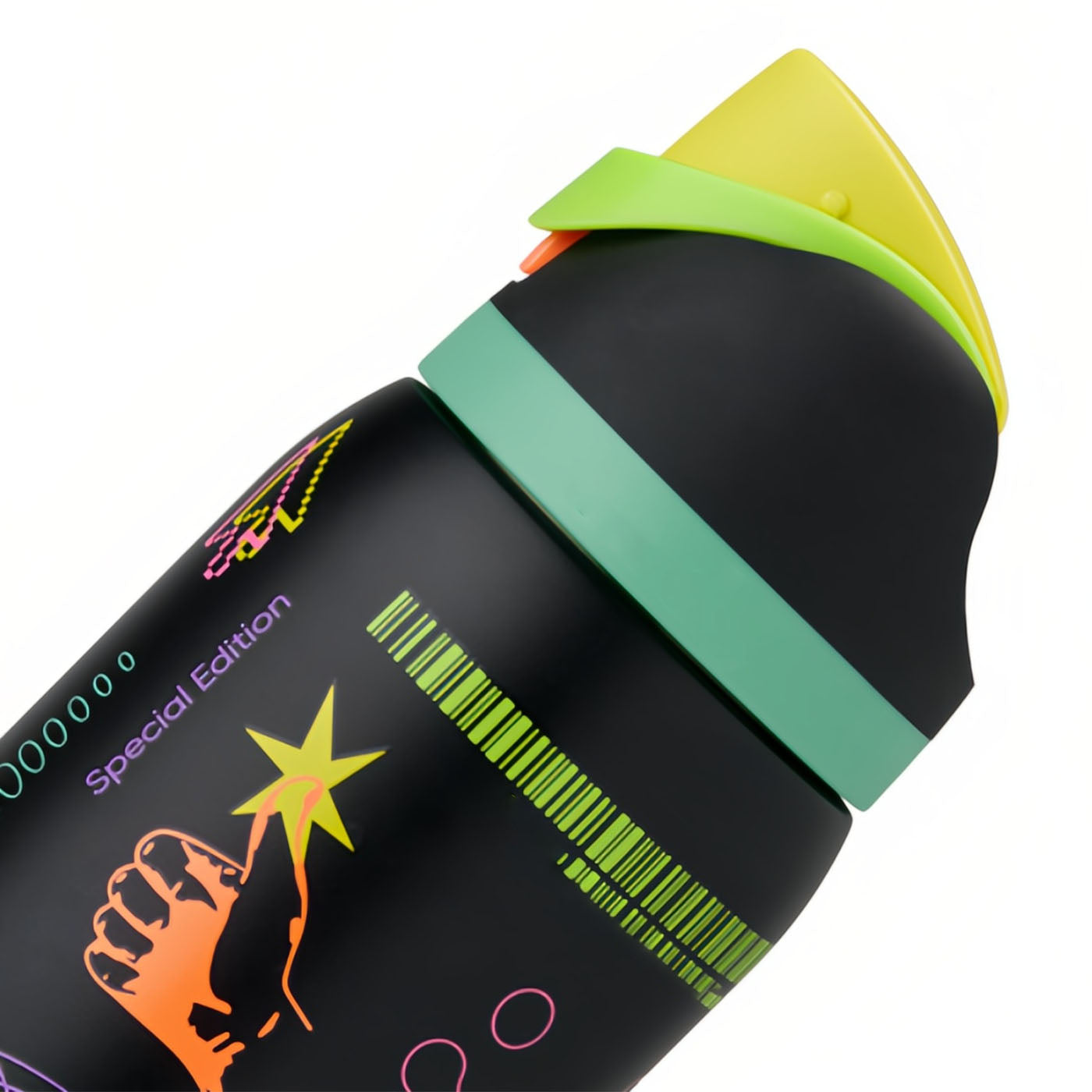 32oz All Systems Glow BRAND NEW GLOWS IN THE DARK FreeSip Insulated Stainless Steel Water Bottle for Sports and Travel, BPA-Free