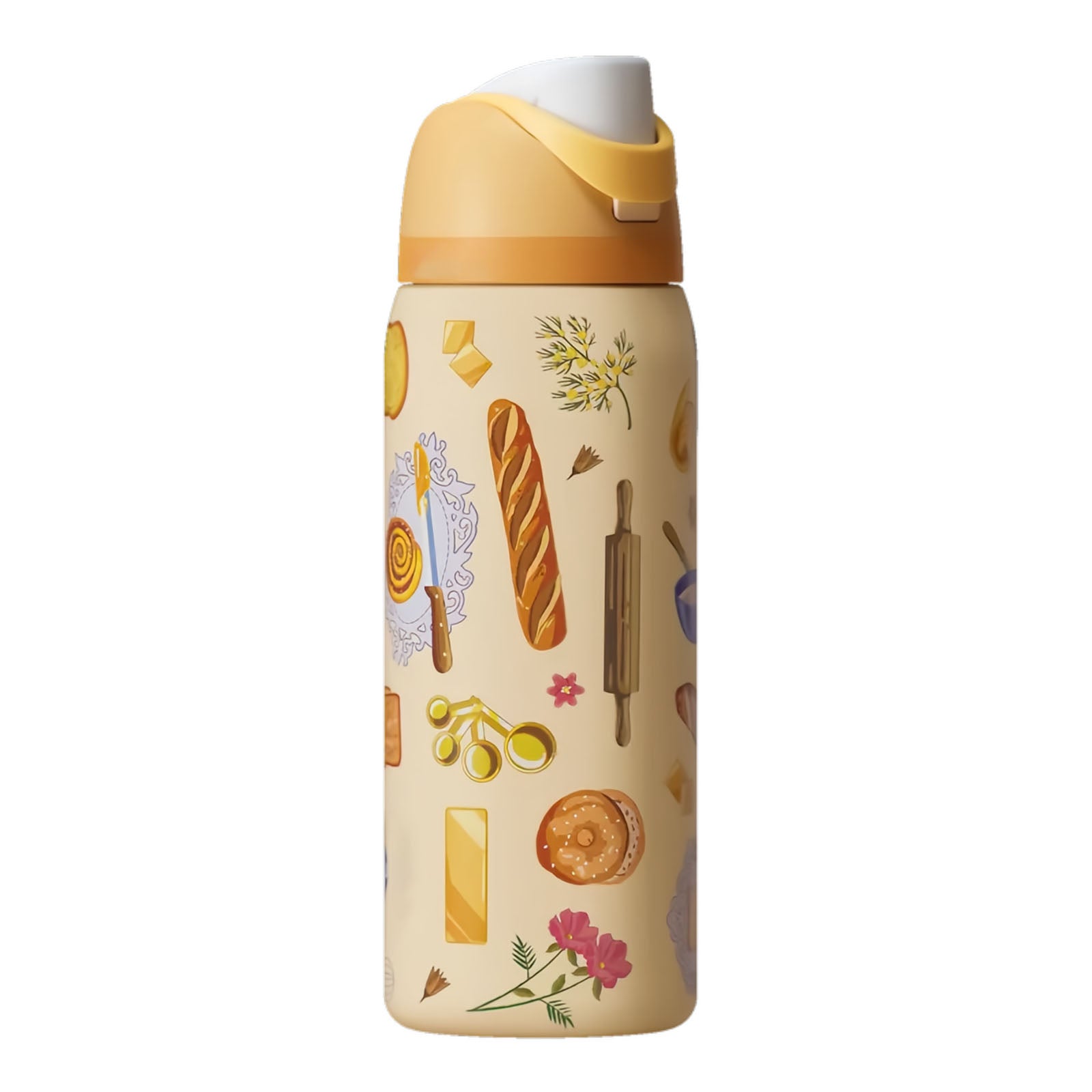 32oz Brunch Bunch Color Drop Limited Edition Flip-Straw Water Bottle for Daily Hydration, Travel & Everyday Use