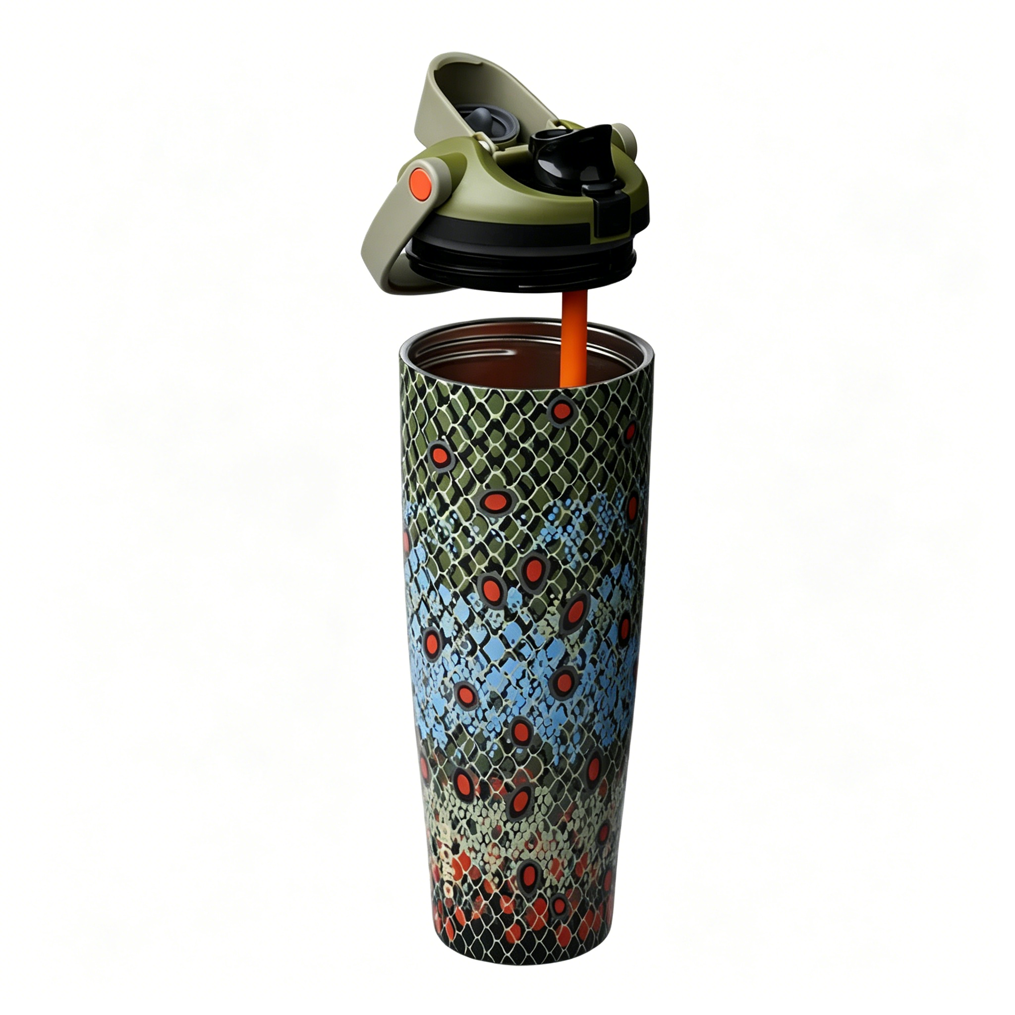 40oz Off the Hook FreeSip Sway Insulated Stainless Steel Travel Tumbler for Sports and Travel, BPA-Free